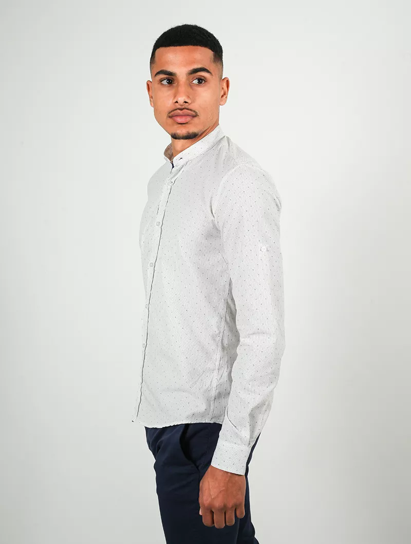 Chemise slim, manches longues